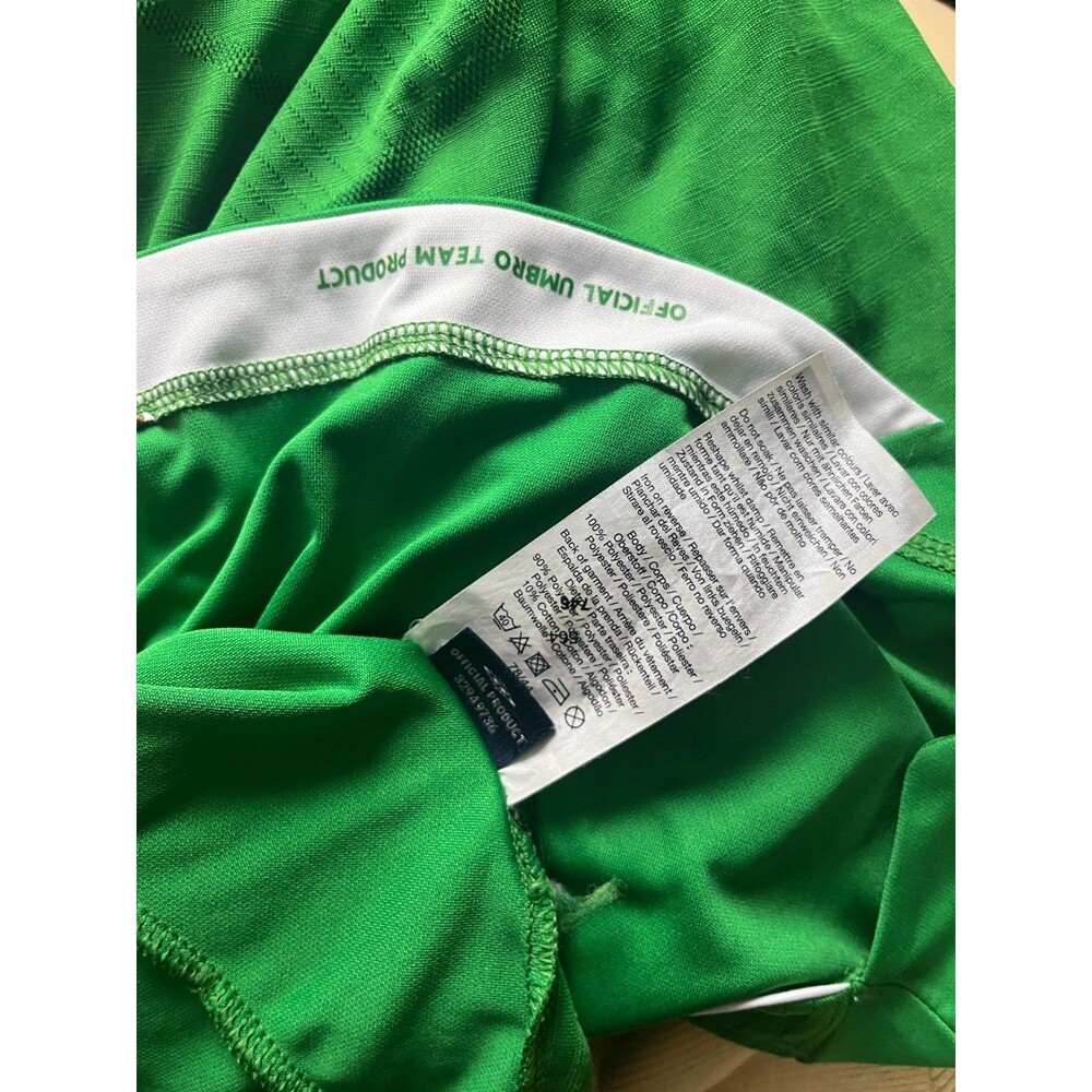 Umbro Ireland Vintage Eircom Long Sleeve Home Soccer Jersey Green Youth XL - Picture 8 of 8